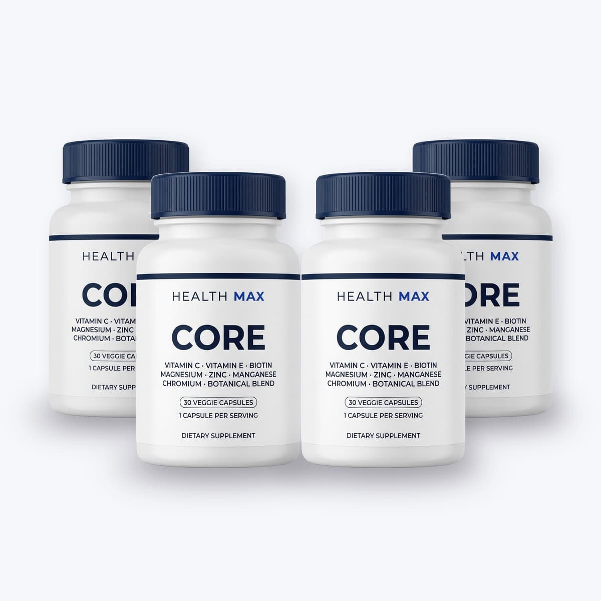Health Max Core, 4 bottles, 30 capsules each