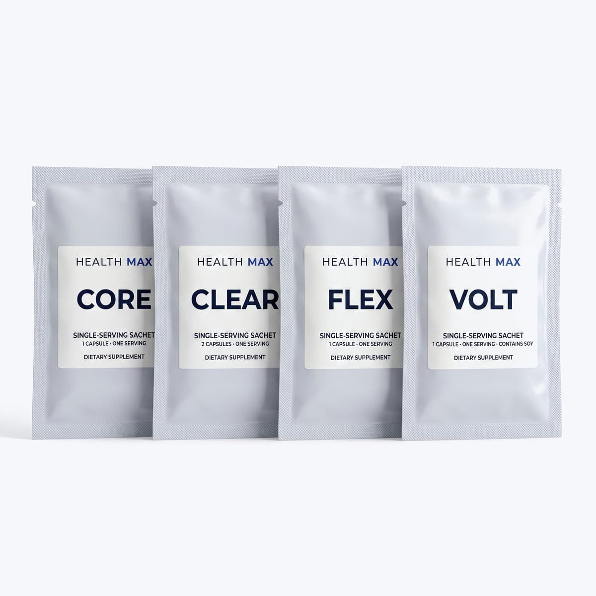 Health Max travel pack, four single-serving sachets